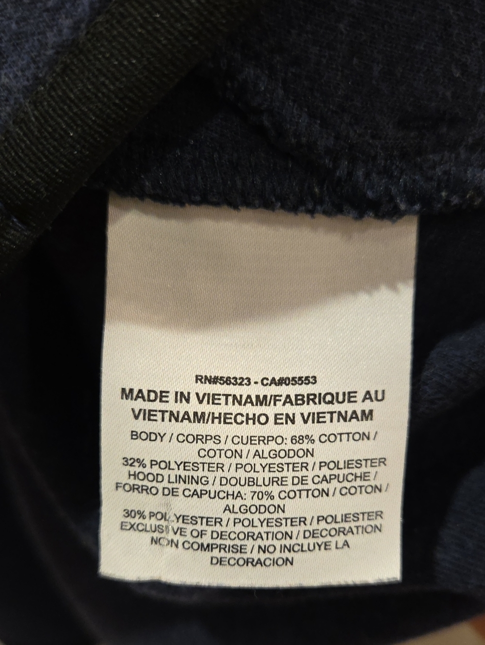 NIKE Men’s Full-Zip Hooded Jacket - Dark Navy - Picture 8 of 9